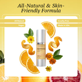 Peaches Skin Care Squeezed Vitamin C Serum CoQ10 support for firm-looking, resilient skin