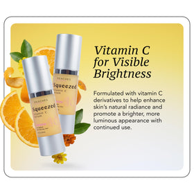 Peaches Skin Care Squeezed Vitamin C Serum minimalist packaging ideal for travel