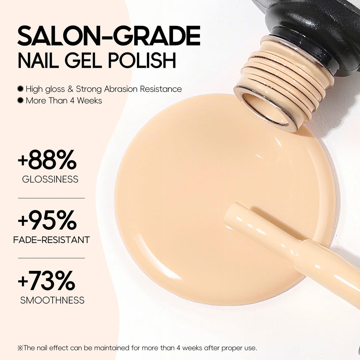 PEACECOLOR long-wear gel nails with color lasting weeks
