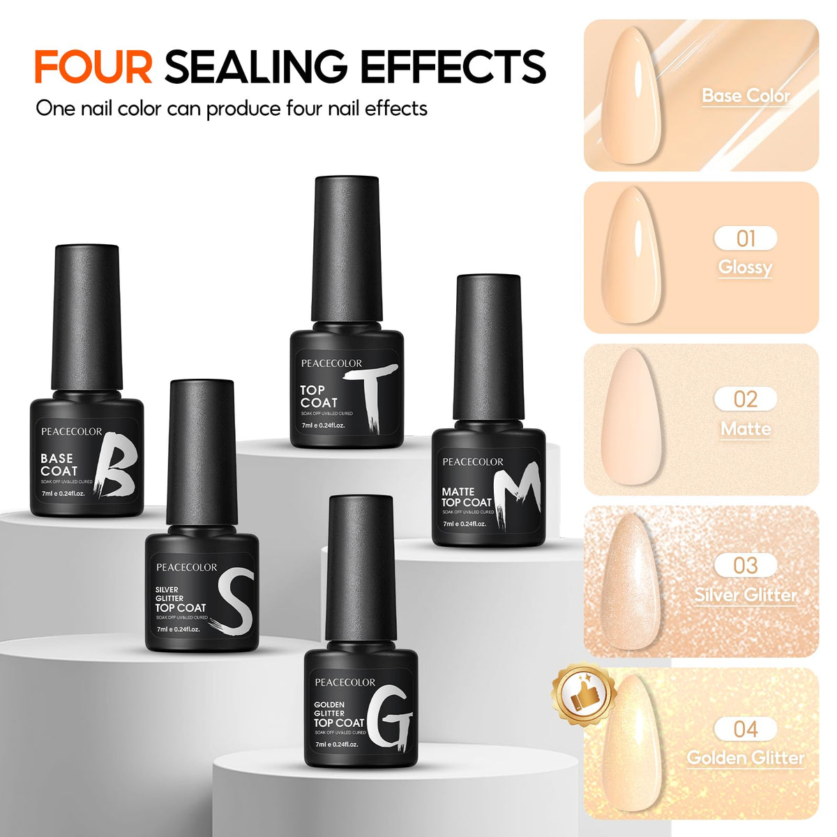 PEACECOLOR nail art designs showcase versatile styling options