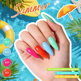 PEACECOLOR top coats with glitter shine for festive nails