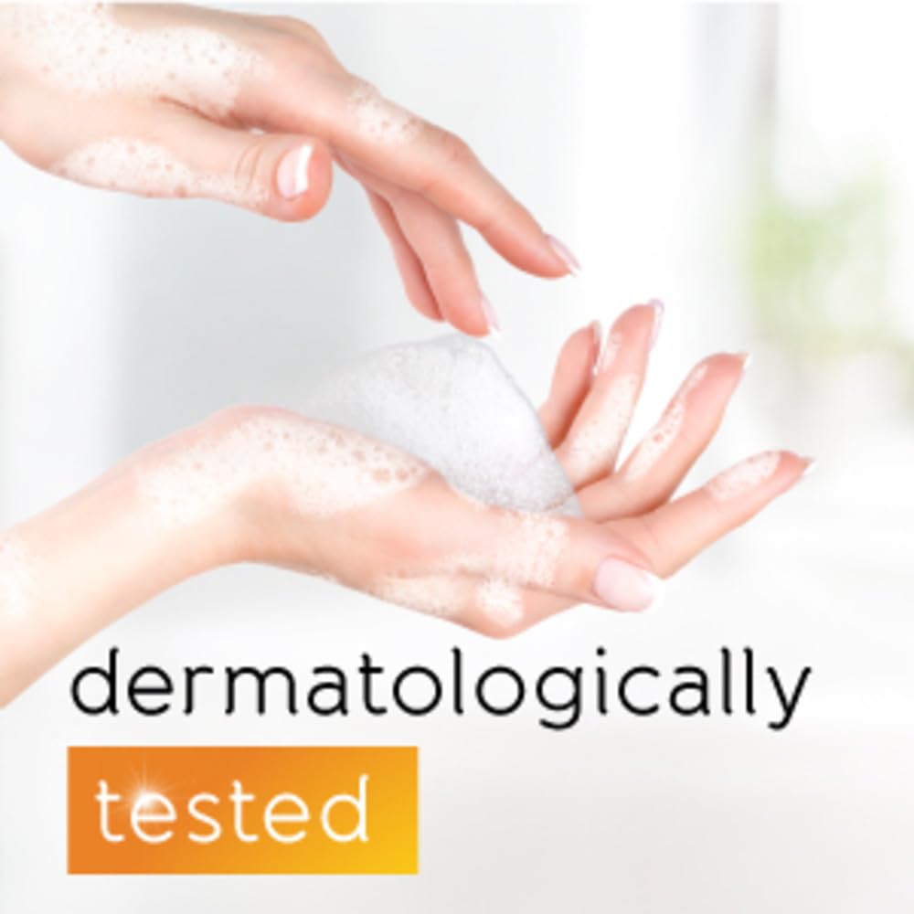 Pears Original Body Wash beside towels, emphasizing hypoallergenic, colorant-free formula.