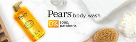 Pears Original Body Wash label highlights glycerin and natural oils for skin-friendly care.