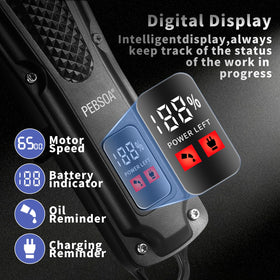 pebsoa cordless hair clippers in use for fast at-home trims