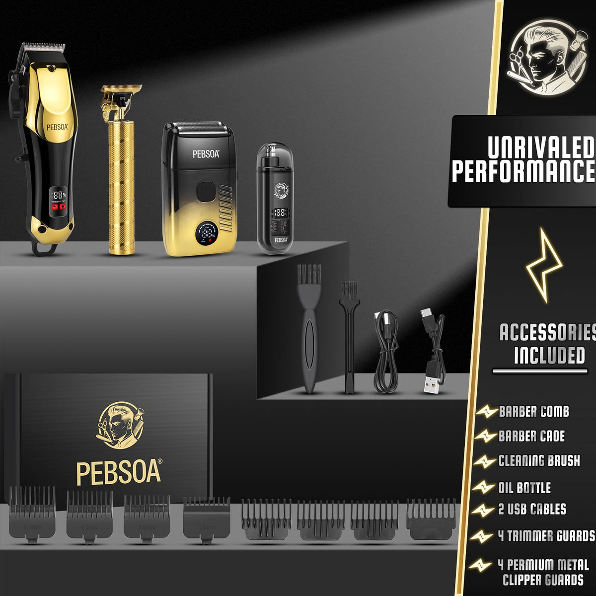 pebsoa haircutting comb for precise length control