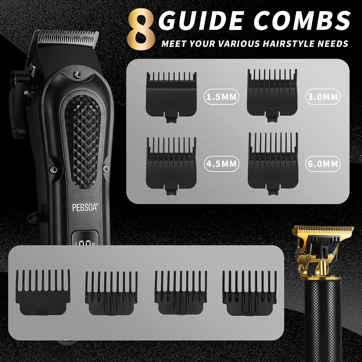 pebsoa t-shaped trimmer attachment closeup for precise detailing
