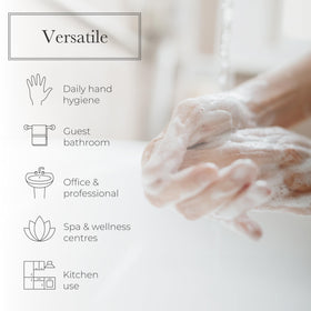 Rich liquid closeup shows smooth lather and moisturizing texture.