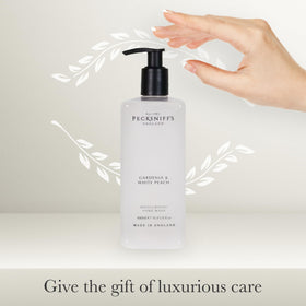 Front-facing bottle glows softly, underscoring premium design.