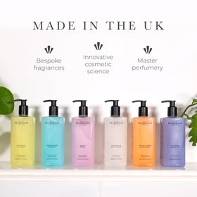 Pecksniff's hand wash bottle on kitchen sink scene with inviting scent