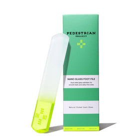 Pedestrian Project nano glass foot file showing the coarse side for calluses.