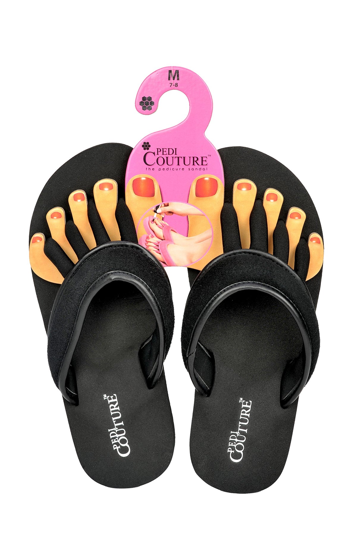 Pedi Couture foam sole offers gentle arch support during wear