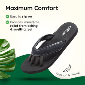 Pedi Couture toe separator design keeps toes aligned and comfortable