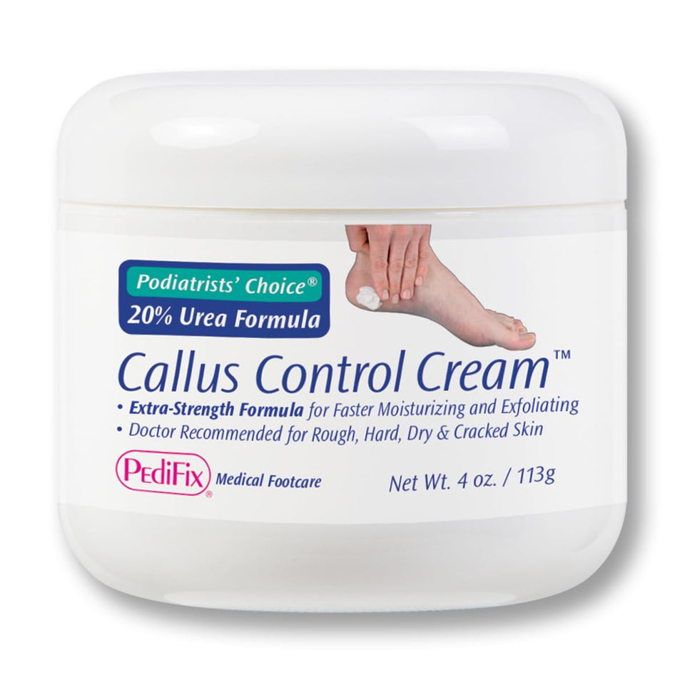Pedifix 20% urea callus control cream packaging for at home professional foot care