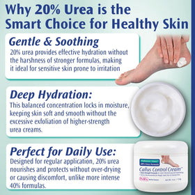 Pedifix extra strength cream is being applied to a heel for smoother skin