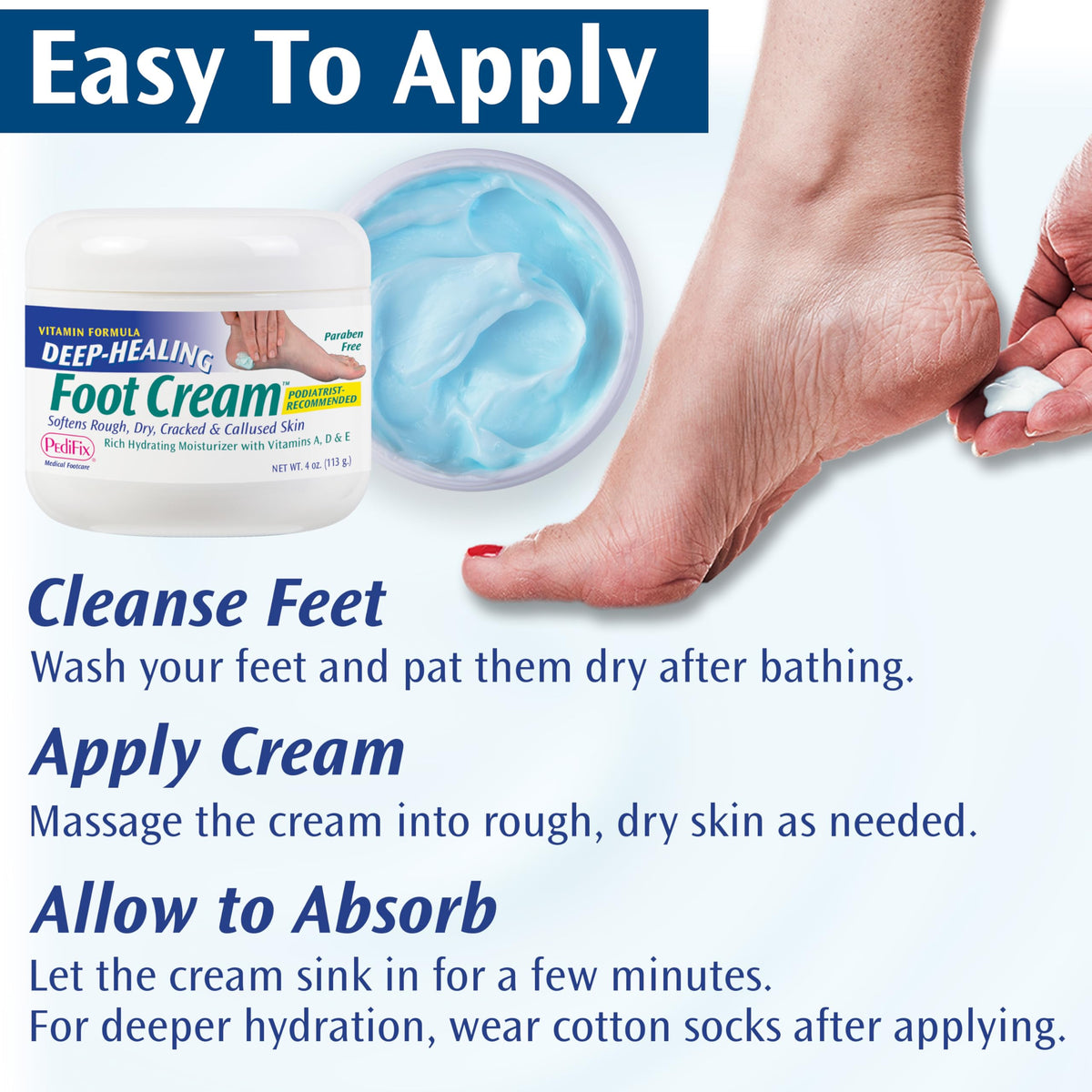 Scene of Pedifix for sensitive feet with diabetes-friendly daily use