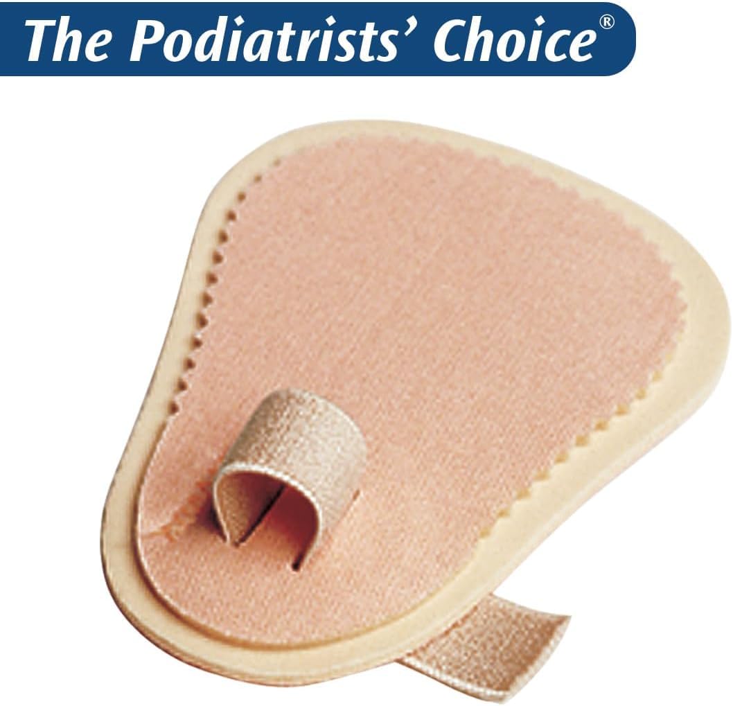 Pedifix Toe Straightener close-up shows soft foam pad for daily comfort.