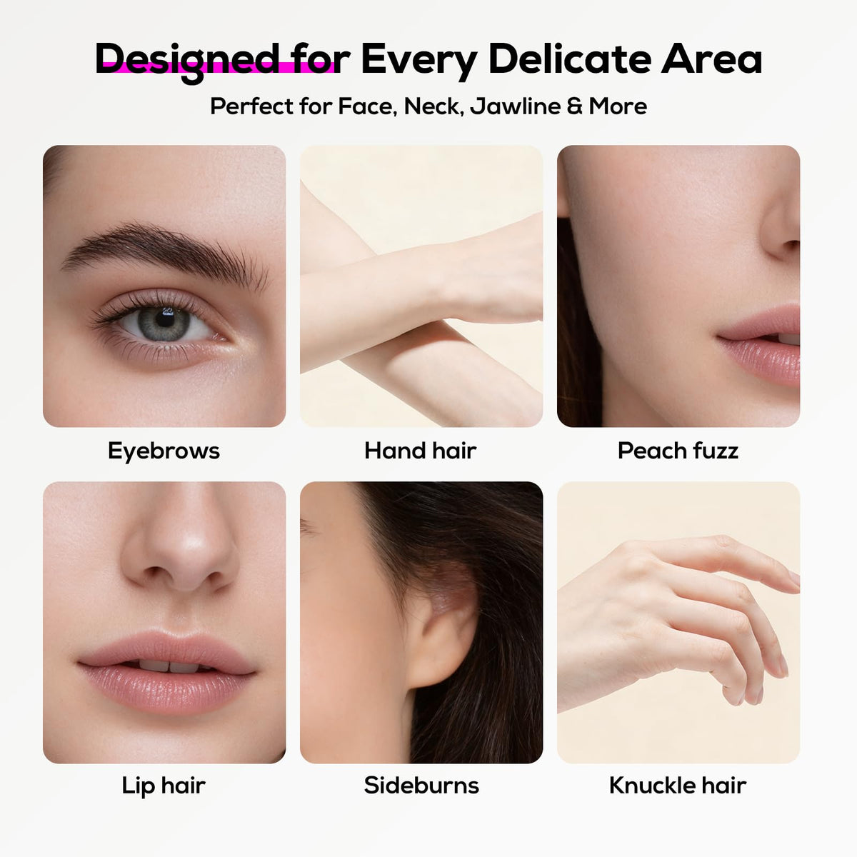 PEDOOD Exfoliating head and blades support regular gentle exfoliation.