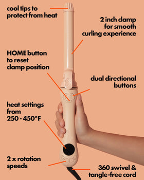 Peech medium-to-long hair curls show versatile styling for longer lengths.