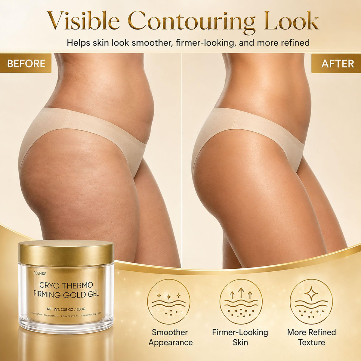 Peehss nano gold and hyaluronic acid boost hydration