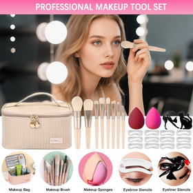 Peenice All-in-One makeup kit eyeliner and brow pencil define eyes with neat arches