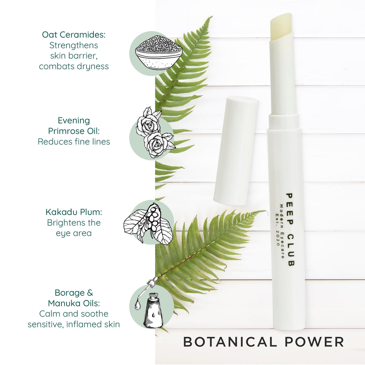 Applying LidStick near the lash line nourishes skin and lashes.
