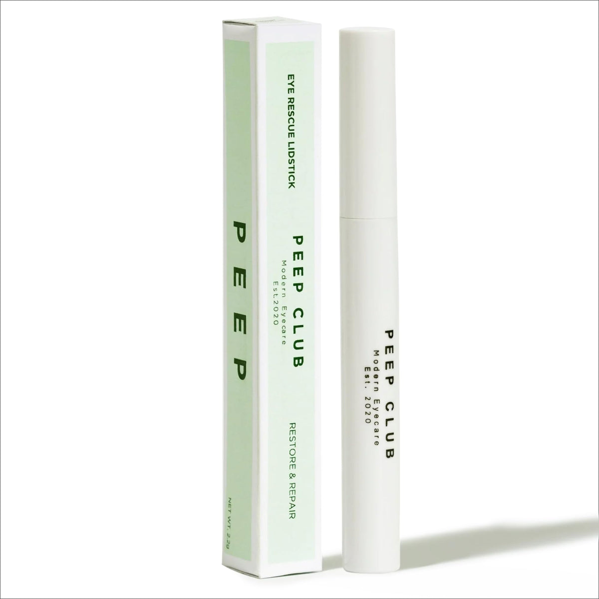 Peep Club LidStick packaging shown for travel and night care.