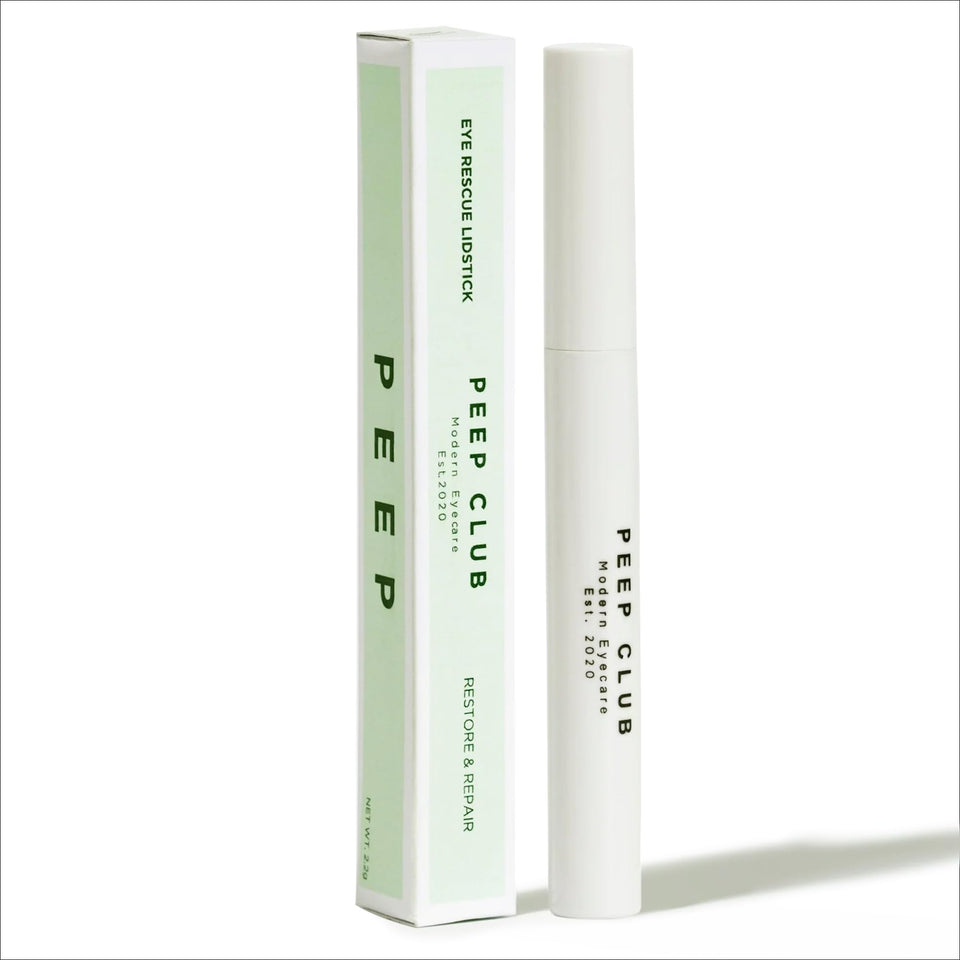 Peep Club LidStick packaging shown for travel and night care.