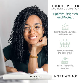 Peep Club ingredients focus on primrose, oat ceramides, manuka oil.