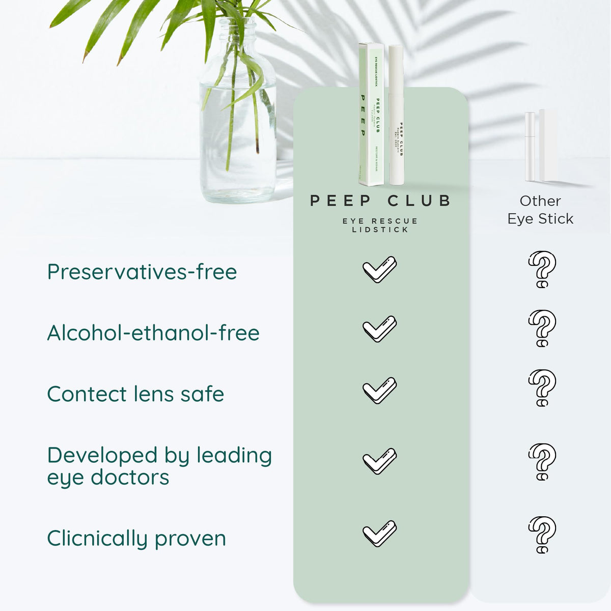 Travel-friendly LidStick fits skincare on the go and night routines.
