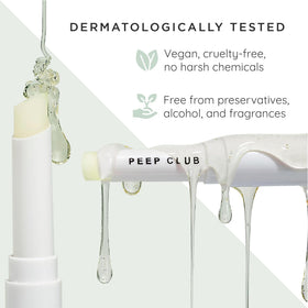 Wax-free formula designed for sensitive skin around the eyes.