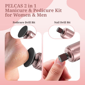 PELCA'S 2-in-1 bits for nails and calluses during pedicure