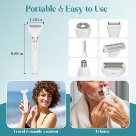 PELCA S Compact trimmer measures 6.89 by 1.18 inches for travel.