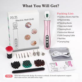 PELCA'S carrying bag keeps the nail kit organized for travel