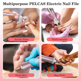 PELCA'S dust shield and cleaning brush reduce dust during filing