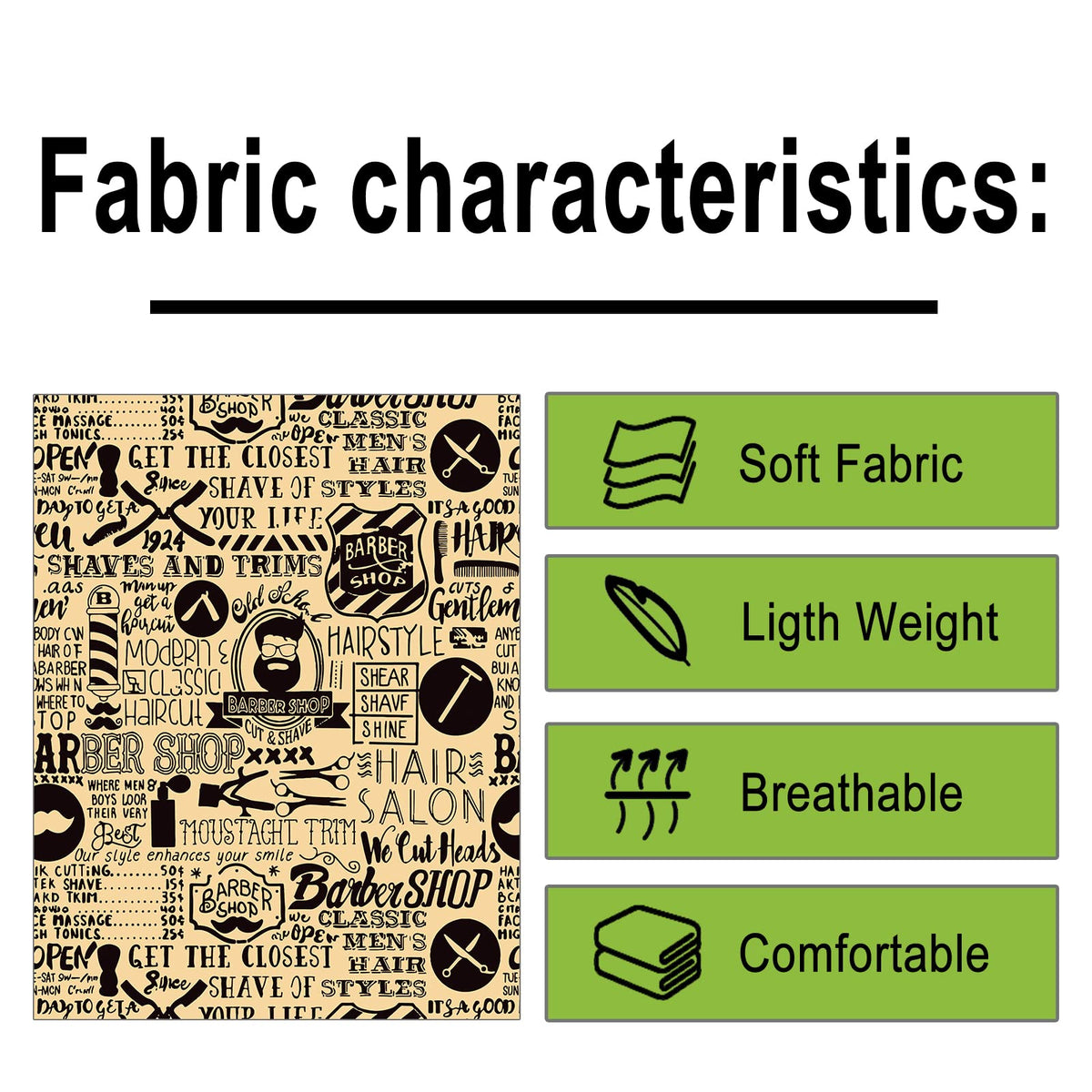Pelocapa barber cape made of 100% polyester for soft, durable wear