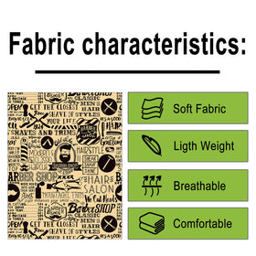 Pelocapa barber cape made of 100% polyester for soft, durable wear
