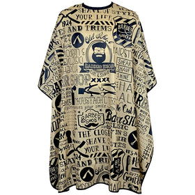 Pelocapa barber cape anti-static finish for a smoother styling session