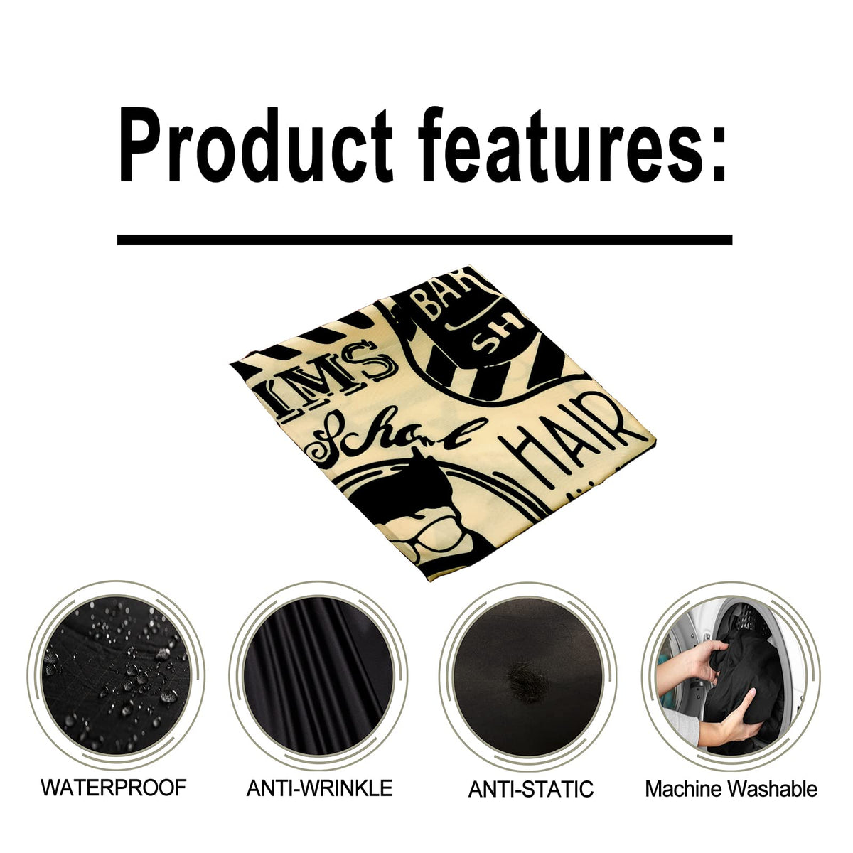 Pelocapa barber cape large 56 by 63 inches for versatile coverage