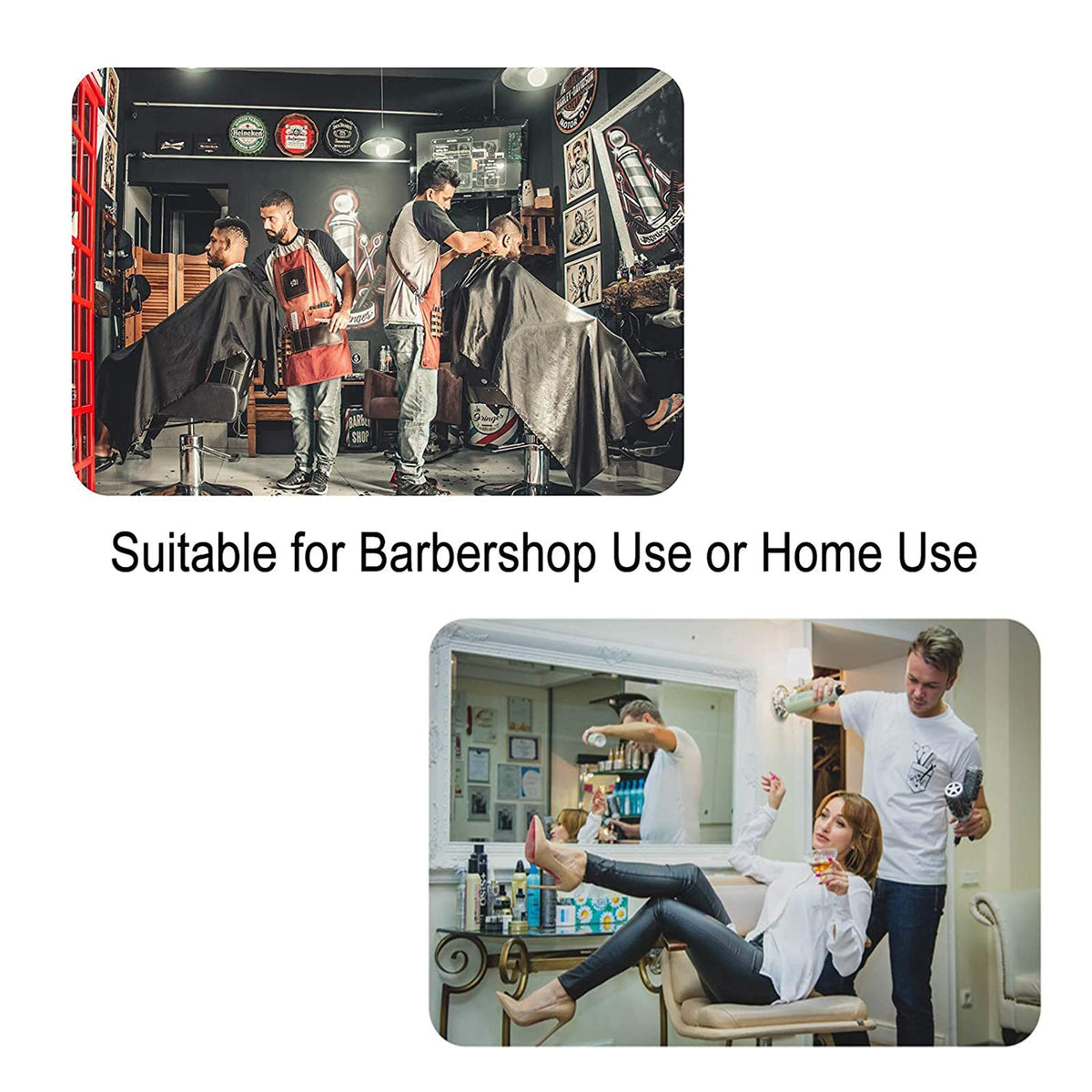 Pelocapa barber cape ideal for salon or home use