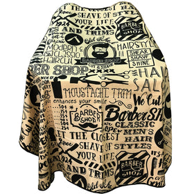 Pelocapa barber cape with waterproof layer protecting clothes during haircut