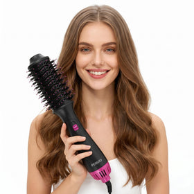 PENUIO device highlighting ionic ceramic coating for smoother hair