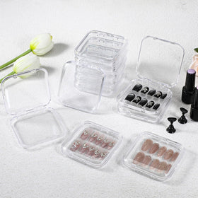 Long-strip adhesive sheets included for quick nail packaging setup.