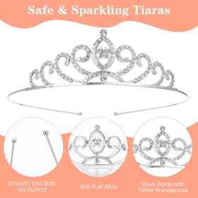 PEOVLVN adjustable headband tiara providing secure fit for celebrations.
