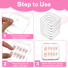 Travel-friendly case size fits in bag for on-the-go nail care.