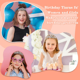 PEOVLVN wedding, prom, and party tiara set for versatile styling.