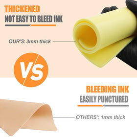 PEPAX 3mm silicone skin offers realistic elasticity for needle depth training.