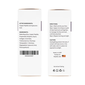 PeptideLabz Copper Peptide Serum layering with moisturizer in routine