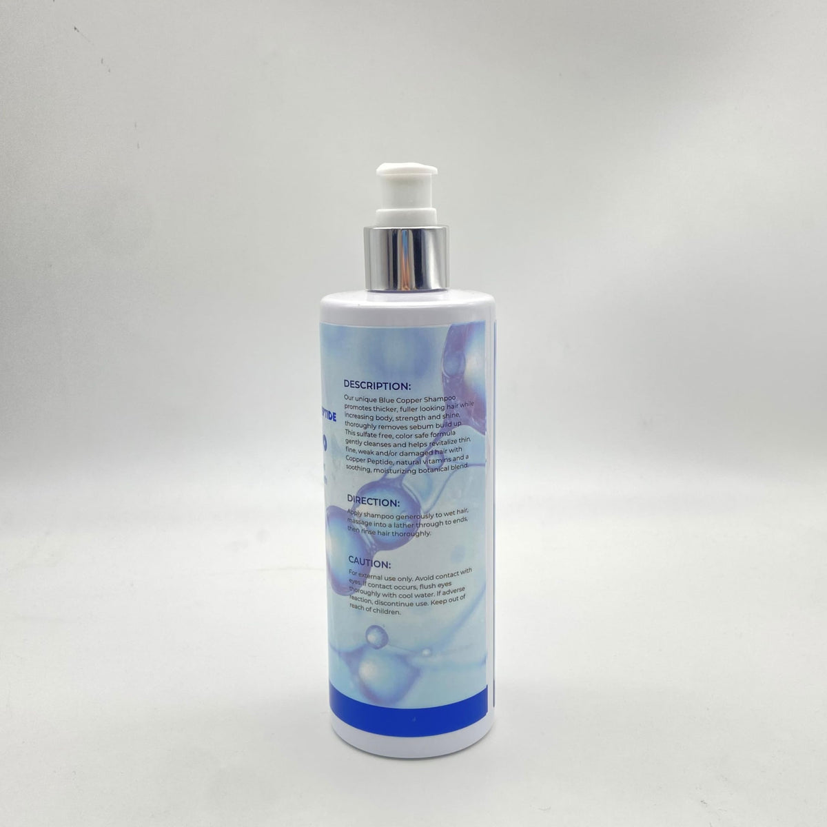Color-treated hair with PeptideLabz shampoo in routine