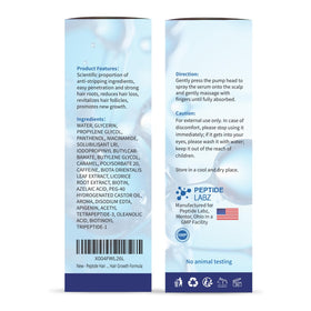 PeptideLabz hair-strands close-up demonstrates stronger, fuller-looking strands