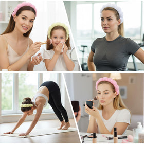 PercyEffie headband features multiuse design for workouts, masks, and showers.